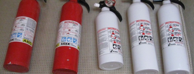 Portable marine fire extinguishers